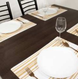 Placemat · French Stripe — Beige/White