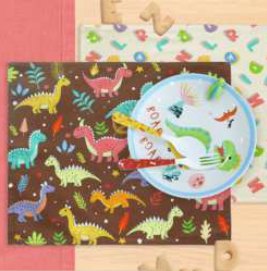 Placemat · Kids Collections — Dinosaurs Alpha