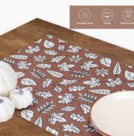 Fall Printed Placemat — Heap Of Autumn
