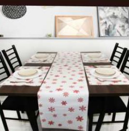 Placemat · Embroidered — Red