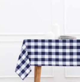 Table Cloth · Buffalo Checked — Blue/White