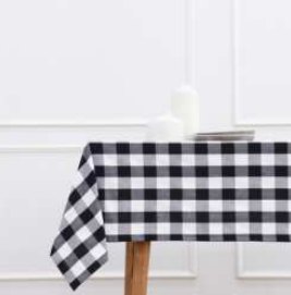 Table Cloth · Buffalo Checked — Black/White