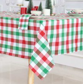 Table Cloth · Buffalo Checked — Red/Green/White