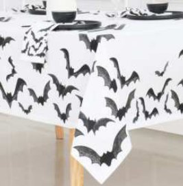 Table Cloth · Tartan Plaid — White/Black
