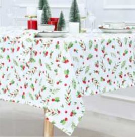 Table Cloth · Tartan Plaid — Misletoe