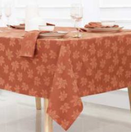 Printed Table Cloth · Jacquard — Maple Leaves