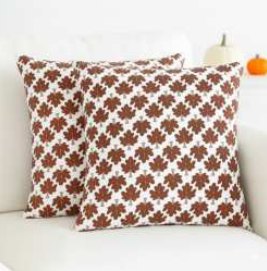 Fall Printed Throw Pillow Covers — Fall Maze