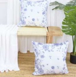 Fall Printed Throw Pillow Covers — French Flower Garden