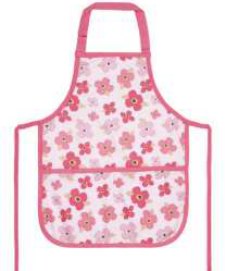Summer Printed Apron — Pink Floral