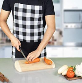 Kitchen Apron · Buffalo Checked — Black/White