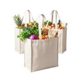 Grocery Tote Bag — Natural